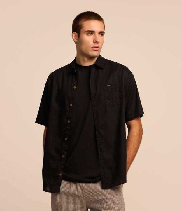 Camisa Relaxed em Cânhamo com Bolso - 2