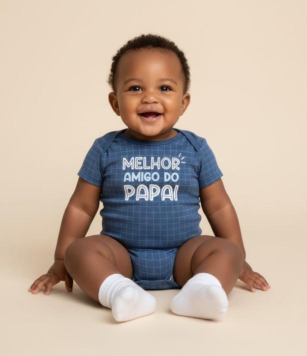 Body Infantil com Lettering Melhor Amigo do Papai - Tam 0 a 18 meses - 2