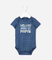 Body Infantil com Lettering Melhor Amigo do Papai - Tam 0 a 18 meses - 1