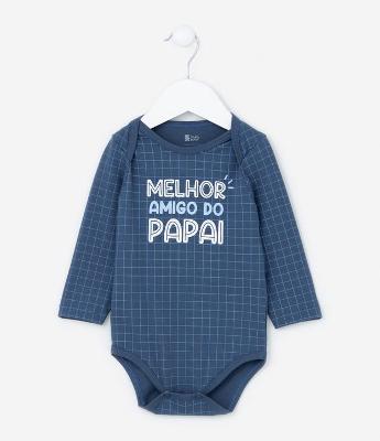 Body Infantil com Lettering Melhor Amigo do Papai - Tam 0 a 18 meses