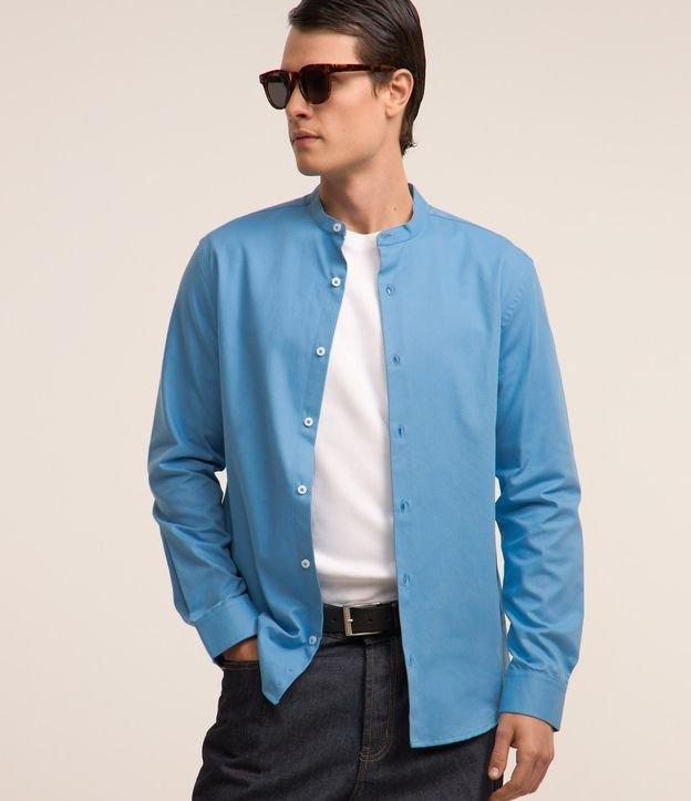 Camisa em Oxford com Abotoamento Frontal - 2