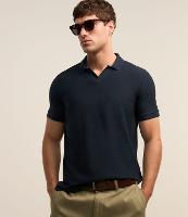 Camisa Polo em Algodão com Textura e Manga Curta - 1