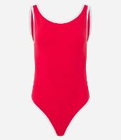 Body em Algodão com Viés Contrastante e Decote nas Costas - 1