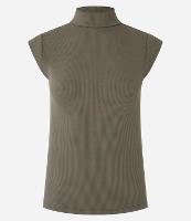 Blusa Ajustada em Ribana com Golinha e Texturas - 1