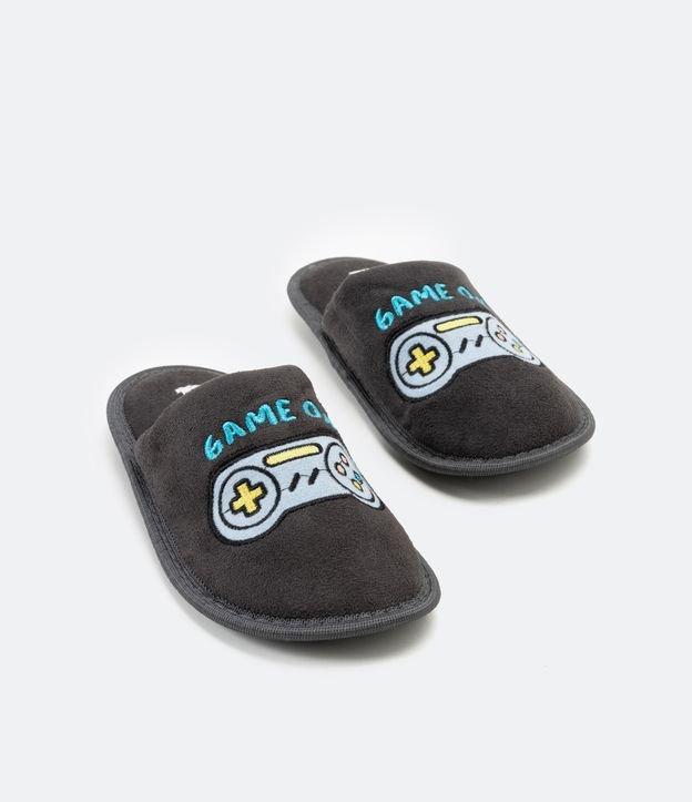 Pantufa Infantil Chinelo com Bordado Game On - 1