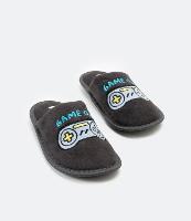 Pantufa Infantil Chinelo com Bordado Game On - 1