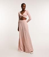 Blusa Cropped com Brilho e Busto Torcido - 3