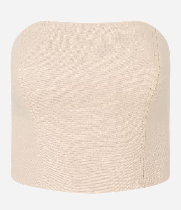 Top Tomara Que Caia em Sarja com Lastex - 1