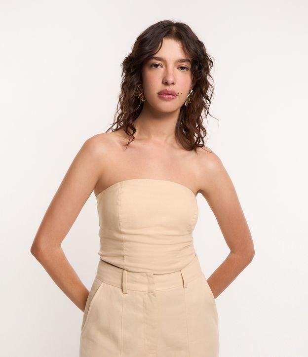 Top Tomara Que Caia em Sarja com Lastex - 2