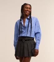 Camisa Alongada em Tricoline com Listras - 2