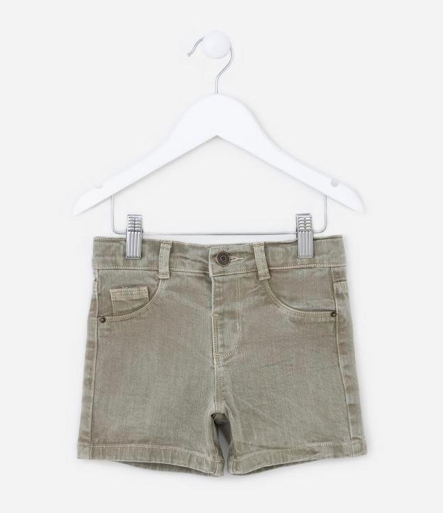 Bermuda Infantil em Jeans com Bolsos - Tam 1 a 4 anos - 1