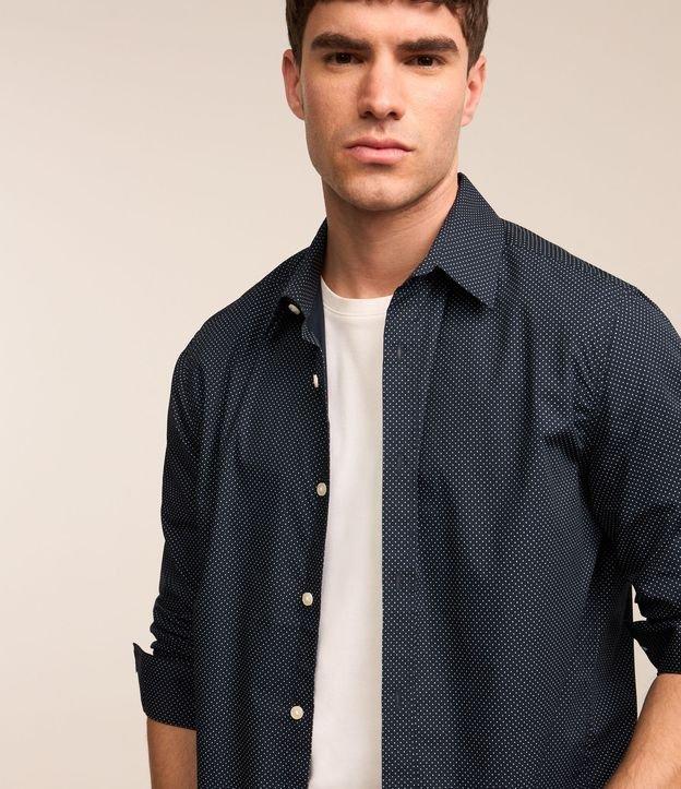 Camisa em Tricoline com Mini Poás Estampados - 2
