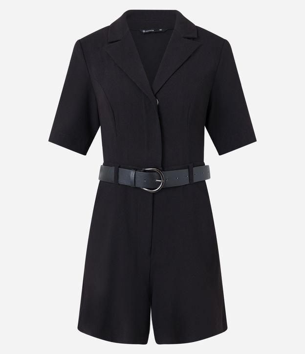 Macaquinho Alfaiatado com Cinto Fivela em PU - 2