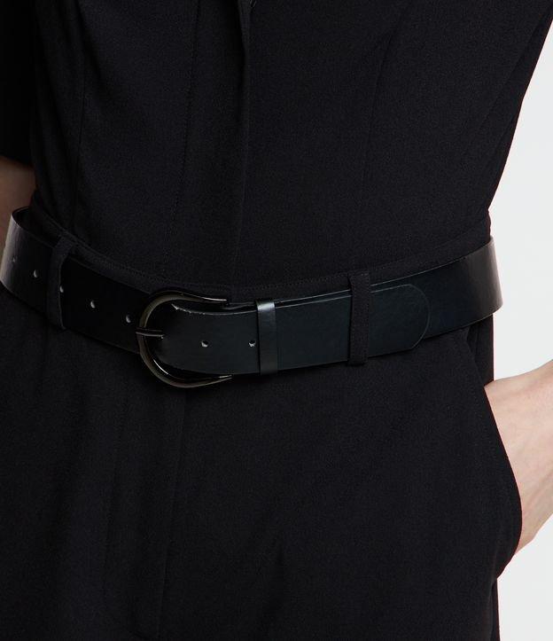 Macaquinho Alfaiatado com Cinto Fivela em PU - 3