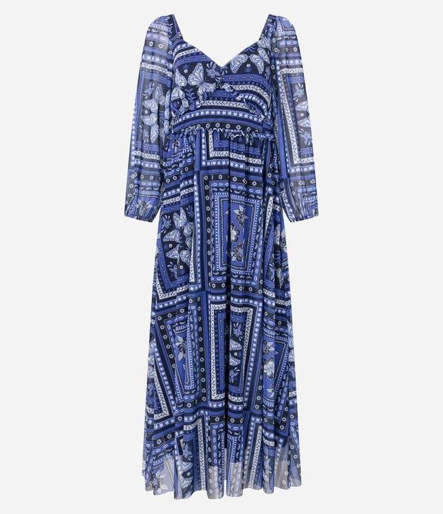 Vestido New Midi em Tule com Babadinhos no Busto e Cintura - 1