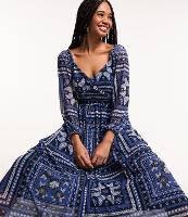 Vestido New Midi em Tule com Babadinhos no Busto e Cintura - 2