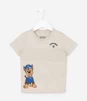 Camiseta Infantil com Recorte Canelado e Estampa da Patrulha Canina - Tam 2 a 5 anos - 1