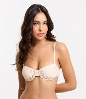 Biquíni Top Meia Taça com Textura Aveludada - 1