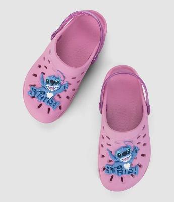 Sandália Babuche Infantil com Patch do Stitch - Tam 23 ao 34