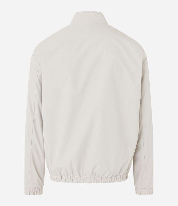 Jaqueta Bomber em Microfibra com Gola Alta - 1