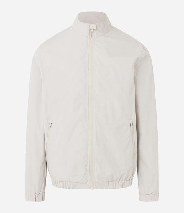 Jaqueta Bomber em Microfibra com Gola Alta - 2