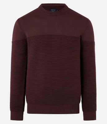 Suéter em Tricô com Textura em Nervuras