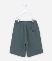 Bermuda Infantil em Moletom com Zíper nos Bolsos - Tam 5 a 14 anos - 1