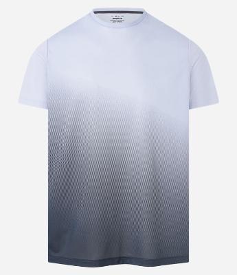 Camiseta Esportiva em Tecnologia Dry com Estampa Degrade Sublimada