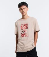 Camiseta Comfort em Algodão com Estampa It's Only Rock-N-Roll - 1