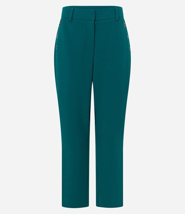 Calça Slim em Crepe com Detalhes de Ilhoses nos Bolsos - 2