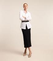 Saia Midi em Ribana com Cós Elástico e Textura Canelada - 2