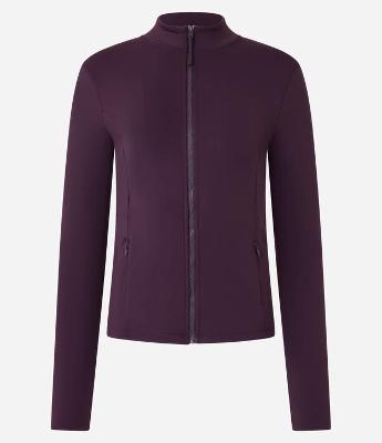 Jaqueta Esportiva em Microfibra com Bolsos e Golinha Alta