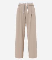 Calça Reta Alfaiataria com Detalhe de Cetim no Cós - 1