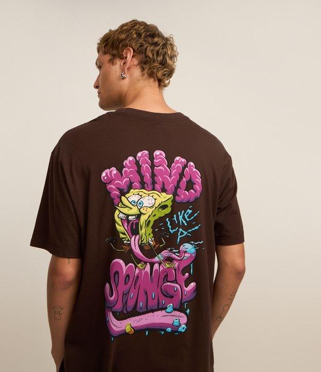 Camiseta Relaxed em Algodão com Estampa Bob Esponja - 2