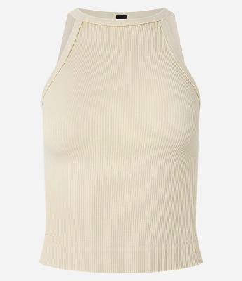 Blusa Básica com Decote Halter com Textura e Sem Costura