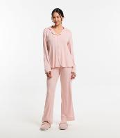 Pijama Americano Longo com Viés Contrastante - 1