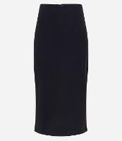 Saia Midi em Malha Interlock com Zíper nas Costas - 1