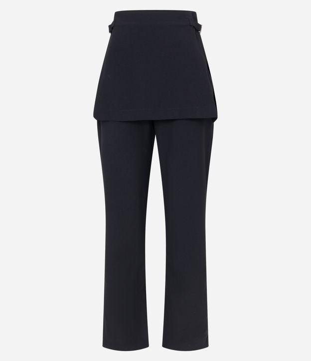 Calça Alfaiatada com Saia Sobreposta e Detalhe no Cós - 1