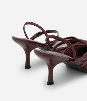 Sapato Scarpin Slingback com Recorte de Tela - 1