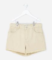 Short Infantil em Sarja com Barra Desfiada - Tam 5 a 14 Anos - 1
