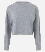 Blusa em Ponto Roma com Cava Deslocada e Padronagem Mescla - 1