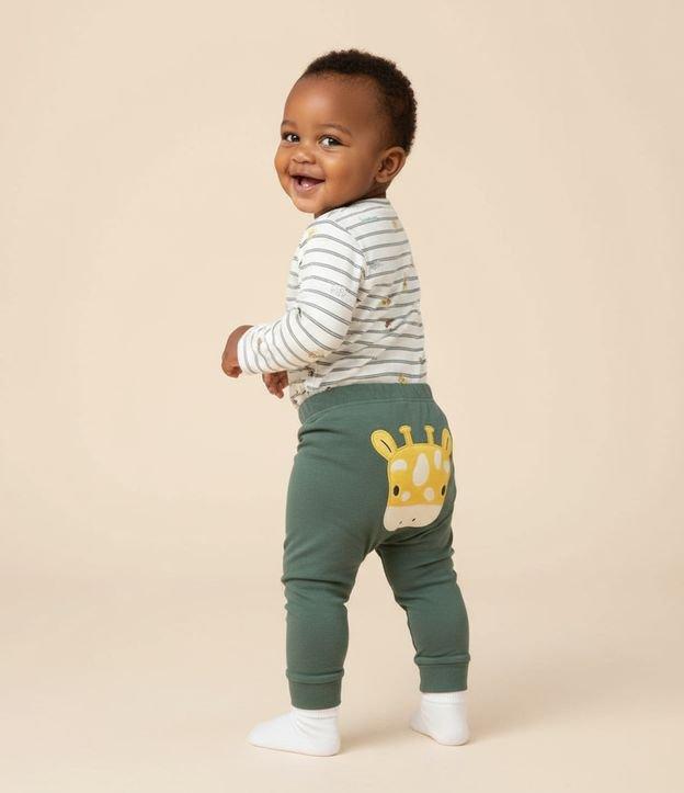 Conjunto Infantil em Suedine com Bordado de Girafinha - Tam RN a 18 meses - 2