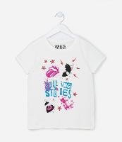 Camiseta Infantil em Algodão com Estampa dos Rolling Stones - Tam 5 a 14 Anos - 1