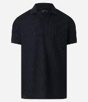 Camisa Polo com Gola Lapela sem Botão e Textura Canelada - 2