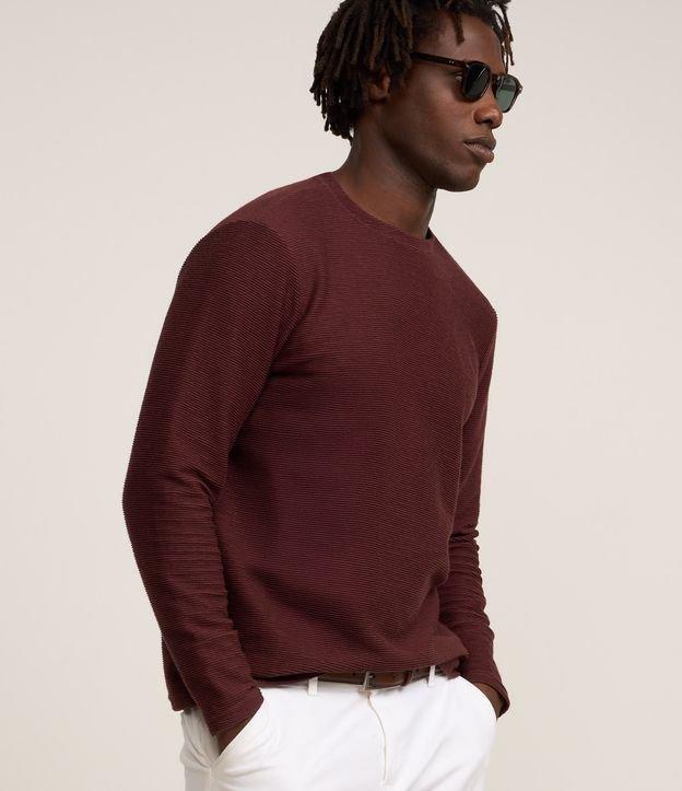 Camiseta com Textura Canelada - 2