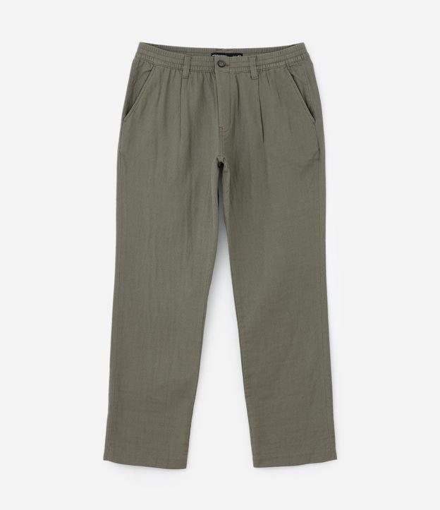 Calça Alfaiatada com Elástico no Cós e Bolsos - 1