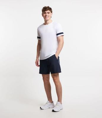 Bermuda Esportiva com Cordão Interno e Lettering Refletivo