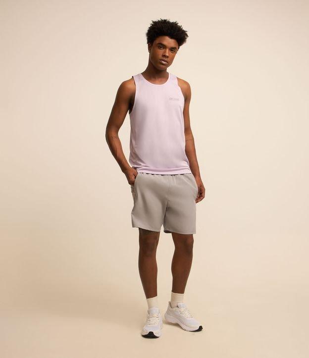 Bermuda Esportiva com Cordão Interno e Lettering Refletivo - 2