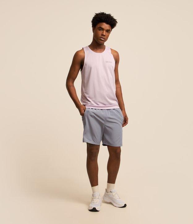 Bermuda Esportiva com Cordão Interno e Lettering Refletivo - 3