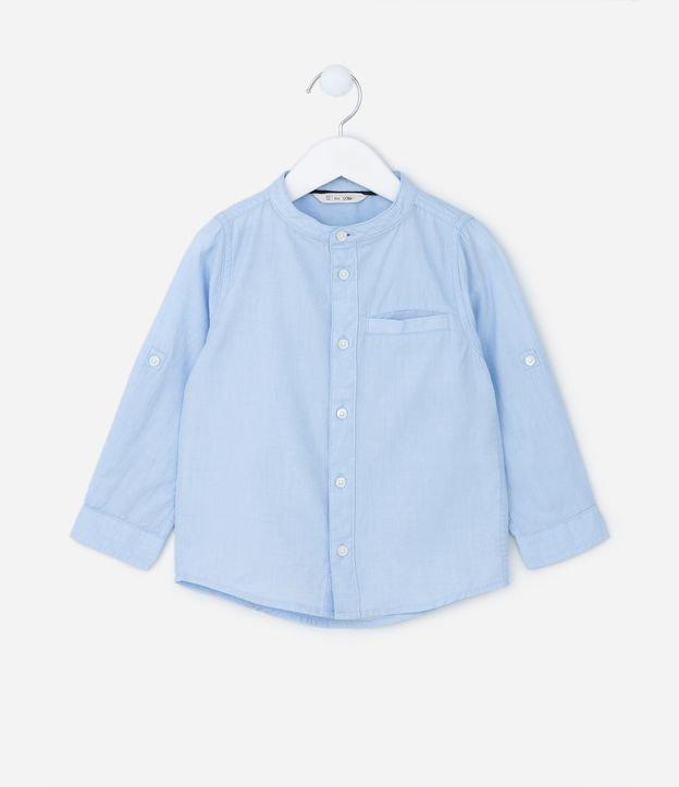 Camisa Básica Infantil em Tricoline com Gola Padre - Tam 1 a 4 anos - 1